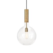 Konsthantverk Rosdala riippuvalaisin Lasi kirkas, raaka messinki, suur...