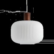 Scandi Living Fair kattovalaisin Ø 30 cm Huurrelasi-tummaksi petsattu ...