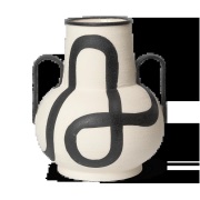 Ferm Living Trace maljakko Vaaleanharmaa