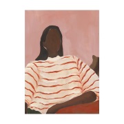 Paper Collective Red Stripes -juliste 30 x 40 cm