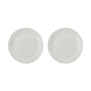 PotteryJo Tulipa lautanen Ø26 cm 2-pakkaus White