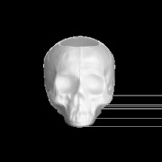 Kosta Boda Skull kynttilälyhty 8,5 cm Valkoinen