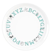 RIG-TIG Muumi ABC lautanen Ø20 cm Turkoosi