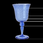 RICE Rice viinilasi bubble design 36 cl Blue