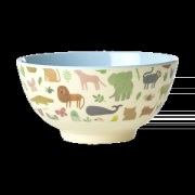 RICE Rice melamiinikulho medium Sweet Jungle Print-Soft blue