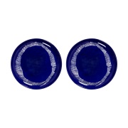 Serax Ottolenghi Feast lautanen M Ø22,5 cm 2-pakkaus Dark blue stripes...