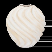 URBAN NATURE CULTURE Ribbed maljakko Ø22 cm Brown