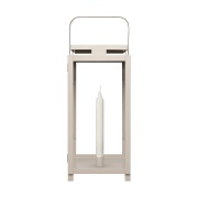 ERNST Ernst kynttilälyhty kruunukynttilälle 16x43 cm Beige