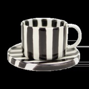 Olsson & Jensen Monica kuppi ja lautanen Musta