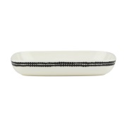Marimekko Siirtolapuutarha lautanen 18 x 25 cm Black-white