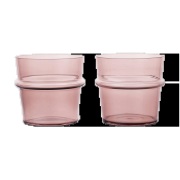 Ferm Living Boya juomalasi matala 30 cl 2-pack. Mauve.