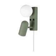 Globen Lighting Doppio seinävalaisin Vihreä