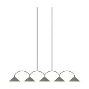 Globen Lighting Curve riippuvalaisin 5 Vihreä
