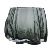 House Doctor Curva tuikkukynttilänjalka Rökig harmaa