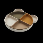 Liewood Arne lastenlautanen + 4 kulhoa Mr bear sandy multi mix