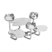 Hilke Collection Ninfea grande kynttilänjalka Nikkelöity messinki.