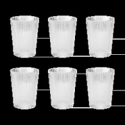 Stelton Pilastro juomalasi 15 cl 6-pack. Kirkas