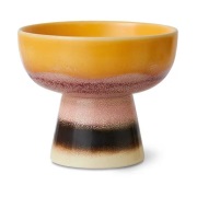 HKliving 70's tapaskulho jalalla S Ø11x9,5 cm Aurinkovarjo