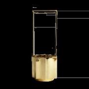 Hein Studio Ikebana maljakko 30 cm Messinki