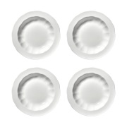 Serax Silhouette syvä lautanen S Ø21,5 cm 4 kpl White
