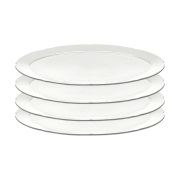 Serax Silhouette ovaali lautanen L 21x30 cm 4 kpl White