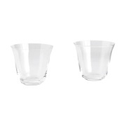 HAY Curve Tumbler juomalasi 2-pakkaus Kirkas