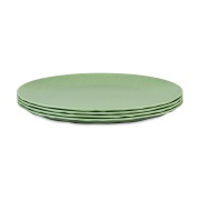 Koziol Club lautanen Ø26 cm 4-pack biokierrätysmuovi Nature leaf green