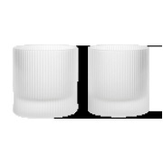 Ferm Living Ripple tumbler lasi 25 cl 2-pack Frosted