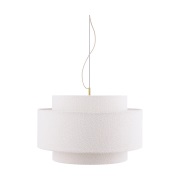Globen Lighting Noah riippuvalaisin Ø70 cm Bouclé valkoinen