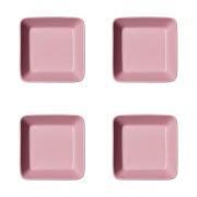 Iittala Teema neliskulmainen lautanen Ruusu, 12×12 cm 4-pakkaus