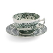 Spode Heritage Green Italian kuppi ja lautanen Vihreä, 0,2 l