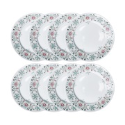 Rörstrand Swedish Grace Winter lautanen Ø27 cm 8-pakkaus - Valkoinen