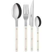 Sabre Paris Bistrot Solid ruokailuvälinesarja 4 osaa, ivory