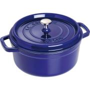 Staub Pyöreä kattila 24 cm 3,8 L, sininen