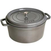 Staub Pyöreä kattila 30 cm 8,35 L, grafiitinharmaa