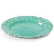 Lyngby Porcelæn Rhombe Color lautanen, 21 cm, aqua