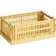 HAY Colour Crate säilytyslaatikko small, golden yellow