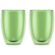 Bodum PAVINA kaksiseinäinen lasi 35 cl 2-pakkaus, vihreä