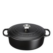 Le Creuset - Signature Valurautapata soikea 31 cm 6,3 L Mattamusta