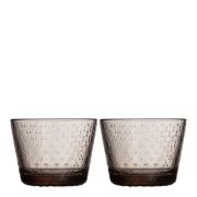 iittala - Tundra Lasi 16 cl 2 kpl Pellava