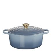 Le Creuset - Signature Valurautapata Pyöreä 28 cm 6,7 L Chambray