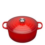 Le Creuset - Signature Valurautapata pyöreä 28 cm 6,7 L Cerise