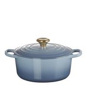 Le Creuset - Signature Valurautapata pyöreä 24 cm 4,2 L Chambray