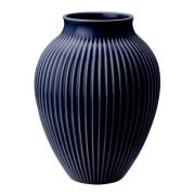 Knabstrup Keramik - Ripple Maljakko 20 cm Tummansininen