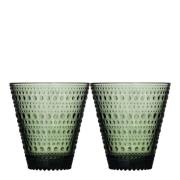 iittala - Kastehelmi Juomalasi 30 cl 2 kpl Havunvihreä