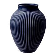 Knabstrup Keramik - Ripple Maljakko 27 cm Tummansininen
