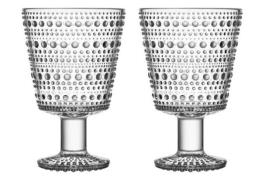 iittala - Kastehelmi Juomalasi jalallinen 2 kpl Kirkas