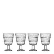 iittala - Kastehelmi Juomalasi jalallinen 26 cl 4 kpl Kirkas