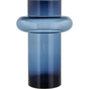 Lyngby Glas - Tube Maljakko 40 cm Dark Blue Glass