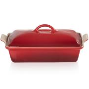 Le Creuset - Heritage Uunivuoka kannella 24x37,5 cm Cerise